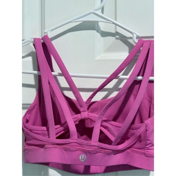 Lululemon Raspberry Extra Support Sports Bra Women's Size 4 - Picture 8 of 9